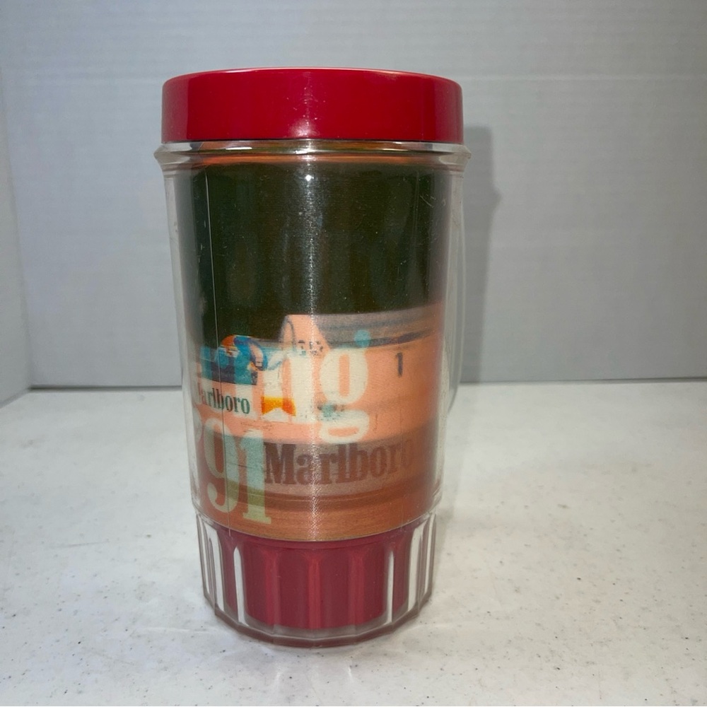 1991 Marlboro Indy Car Racing Cup Mug Holographic USA